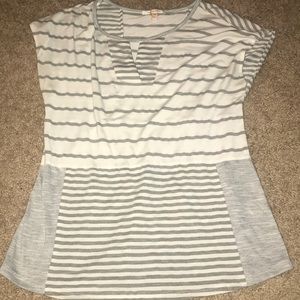 Grey Stripped T-Shirt